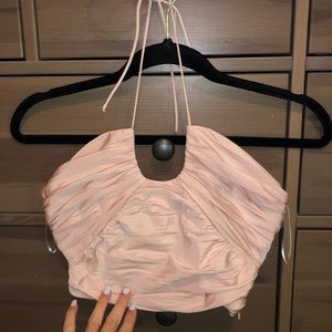 Zara Draped Halter Crop Top